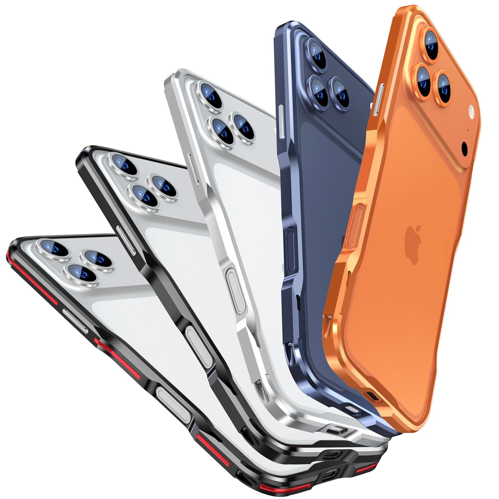 Metal Frame For iphone 17 16e 16 15 14 13 11 Pro Max Aluminum Alloy Case Bumper 12 Mini X Xs XR SE2020 7 8 Plus Shockproof Cover
