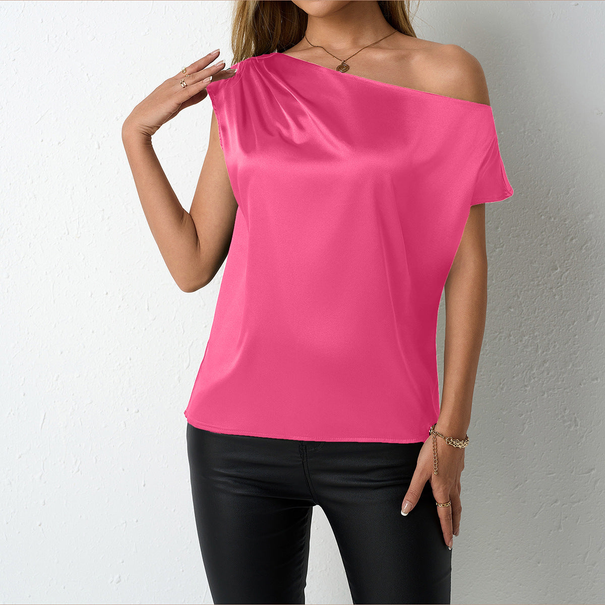 SpringSummer Satin Blouse For Women