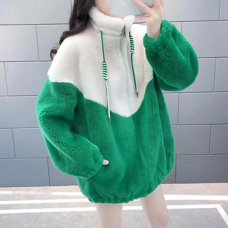 Women's Fashionable Loose Patchwork All-Match Coat