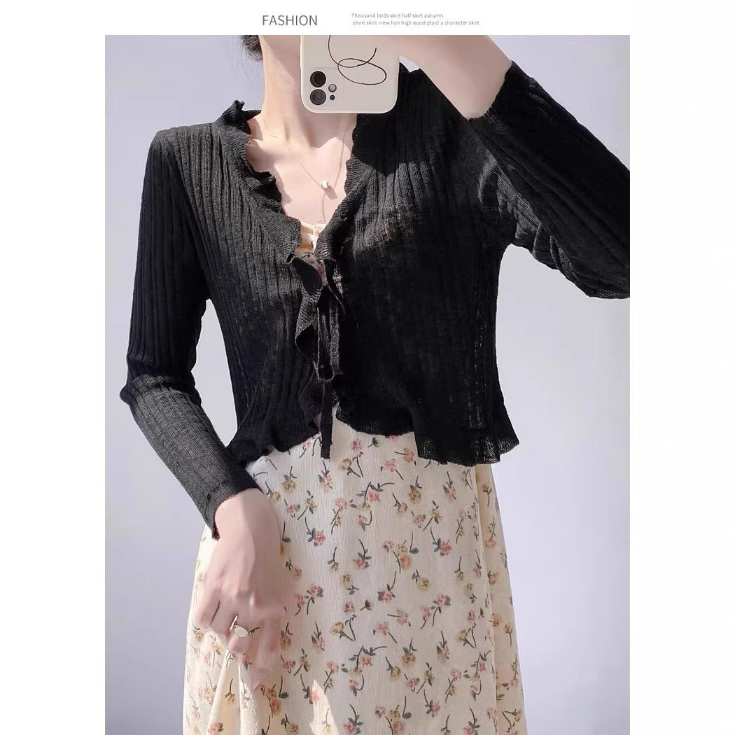Outfit With A Slip Dress A Sun-protective Shirt