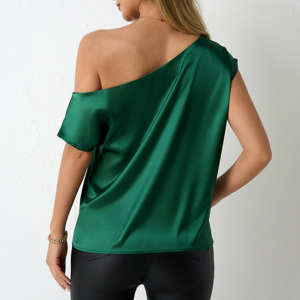 SpringSummer Satin Blouse For Women