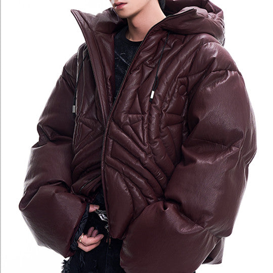 Autumn And Winter Thick Warm Profile Cotton-padded Coat