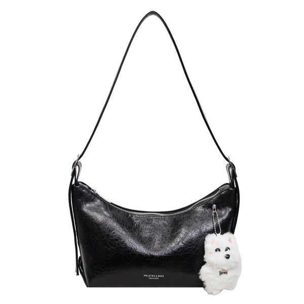 Solid-color Minimalist Elegant Underarm Single-shoulder Crossbody Bag
