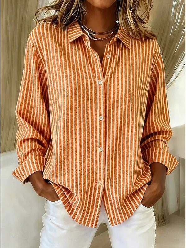 Willowbrook Plaid Long Sleeve Work Blouse