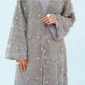 Stylish Casual And Elegant Floral Beaded Cardigan
