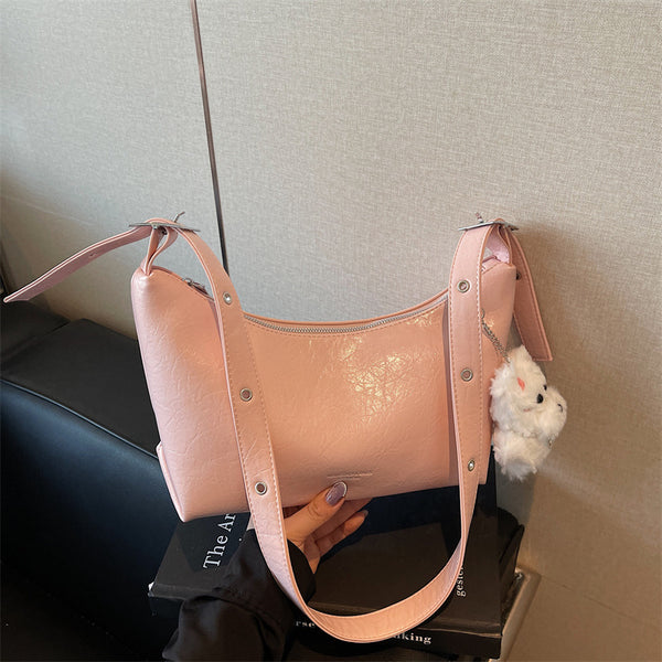 Solid-color Minimalist Elegant Underarm Single-shoulder Crossbody Bag