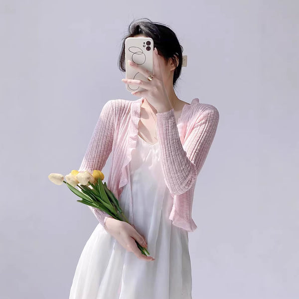 Outfit With A Slip Dress A Sun-protective Shirt