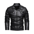 Personalized Trendy Pocket Pu Leather Coat Trendy Men Leather Jacket