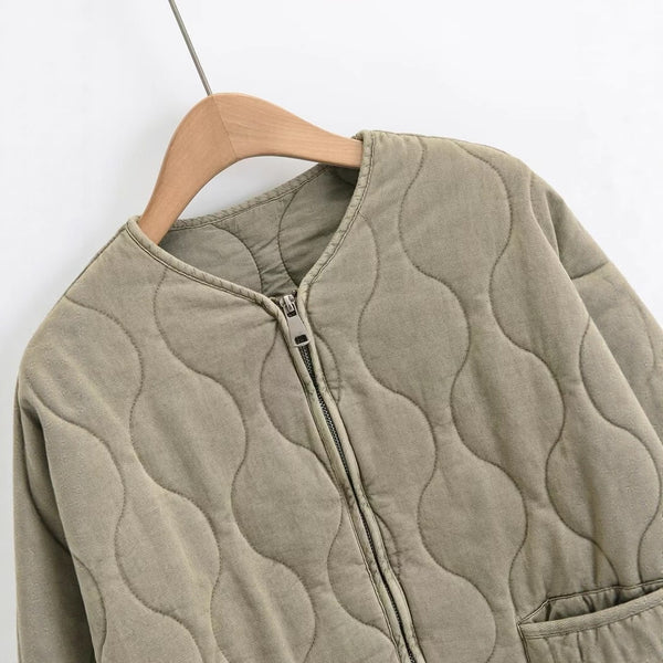 Women's Fashionable Casual Loose Cotton Padded Jacket