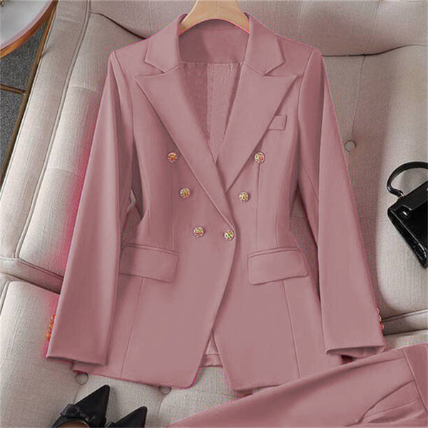 Professional Blue Suit Jacket High-End Elegant Outerwear