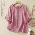 Women's Loose Slimming Versatile Embroidered Top