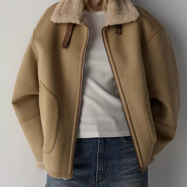 Winter Thickened All-in-one Turn-downstand-up Collar Coat