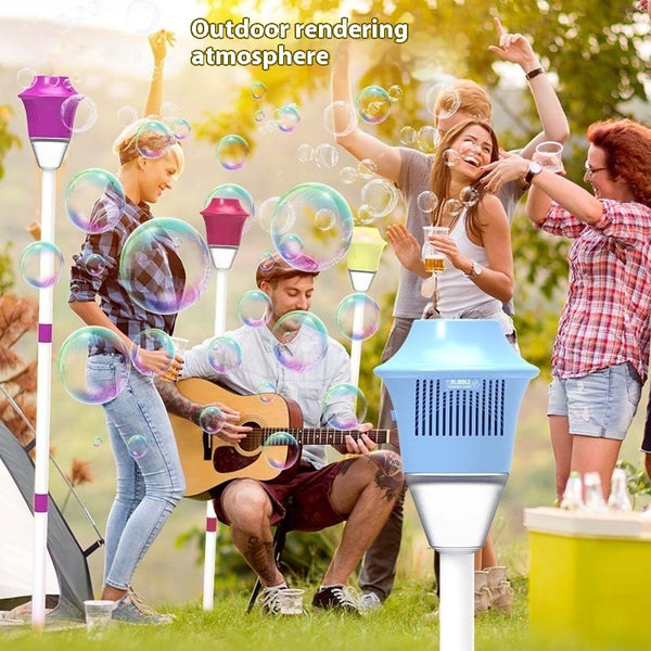 Lamp Soap Bubbles Machine Automatic Bubble Gun Creative Bubble Gun Toys Blower Maker Weeding Birthday Party Games Toys