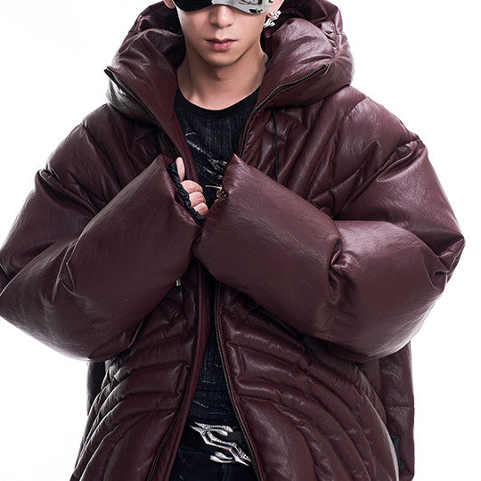 Autumn And Winter Thick Warm Profile Cotton-padded Coat