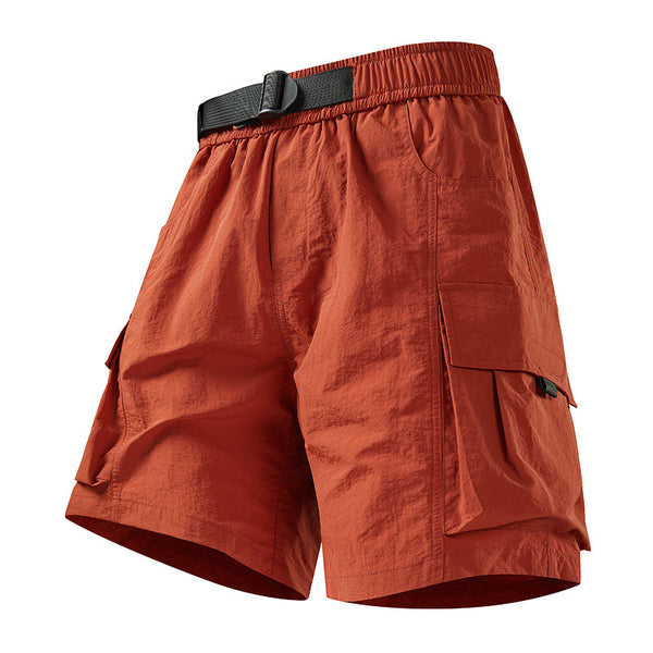 Men's Summer Thin Loose-Fitting Casual Quick-Drying Sports Cropped Pants