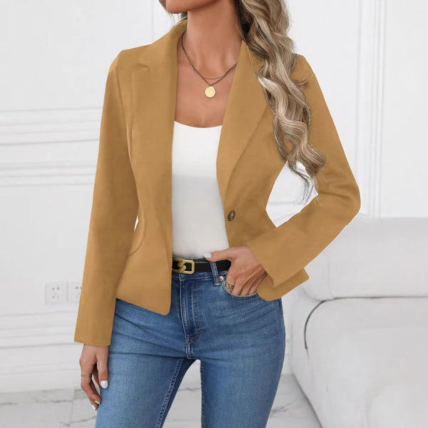 High-end Solid-color Womens Blazer