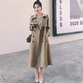 British-style Trendy Khaki Trench Coat