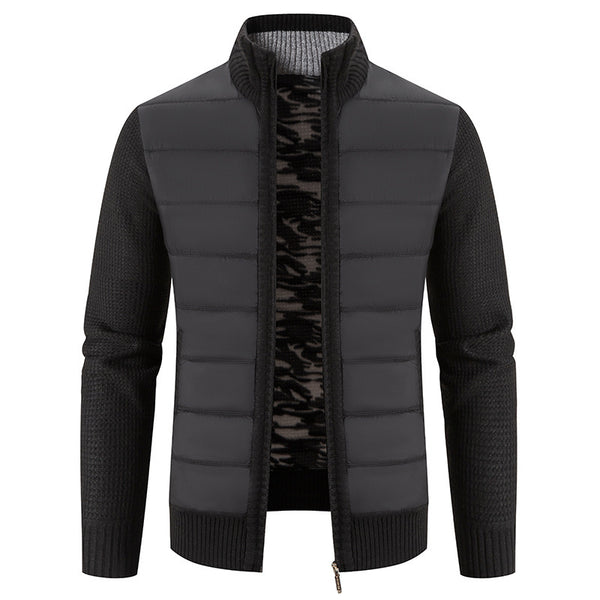 Men's Cardigan Sweater Stand Collar Sweater Coat