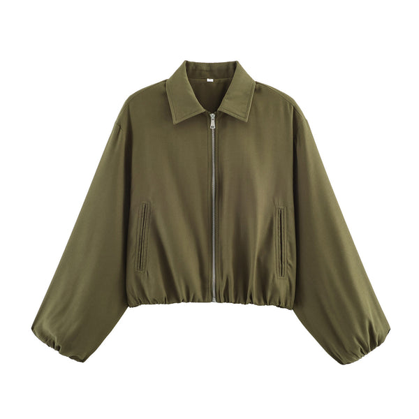 Hem-zip Jacket Baseball Uniform Coat Womens