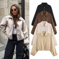 Hem-zip Jacket Baseball Uniform Coat Womens