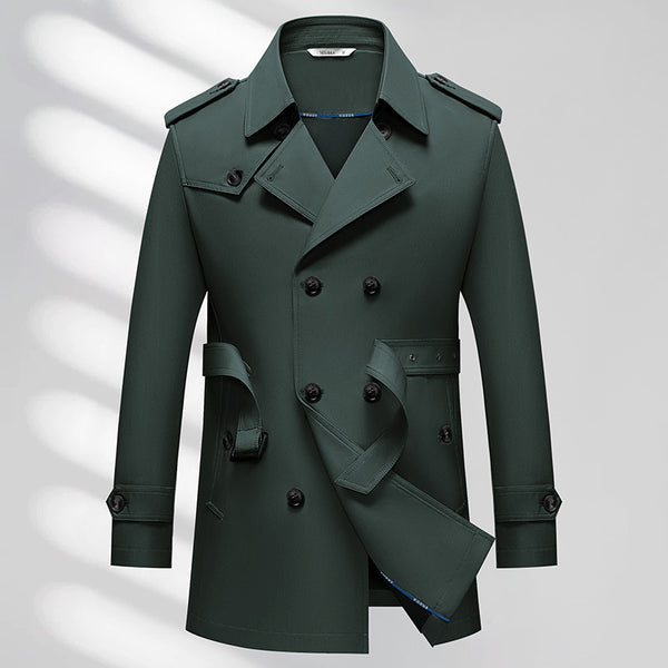 Men's Business Trench Coat Non-ironing Texture