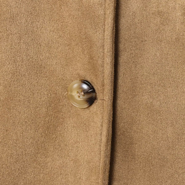 New Fashion Loose Casual Elegant Minimalist Suede Coat Jacket
