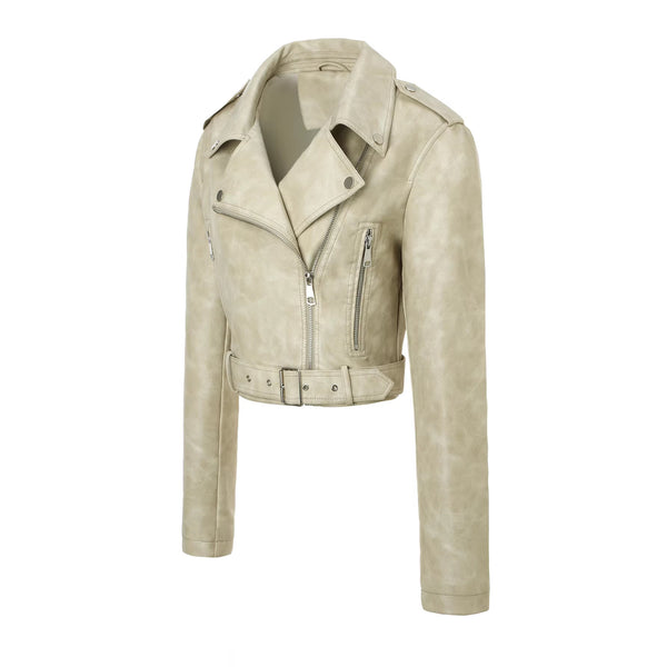 Women's PU Leather Biker Jacket