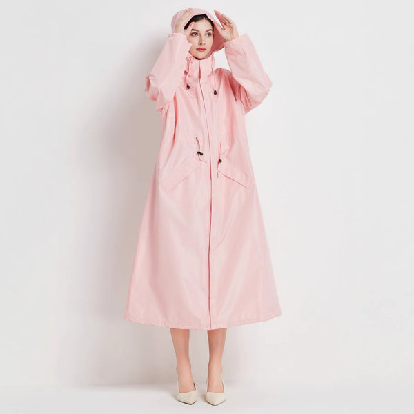 Womens Mid-length Trench Coat Raincoat