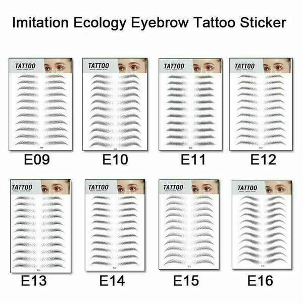 Waterproof 6D Eyebrow Tattoo Semi-Permanent Embroidery Natural Long Lasting Fake Eyebrow