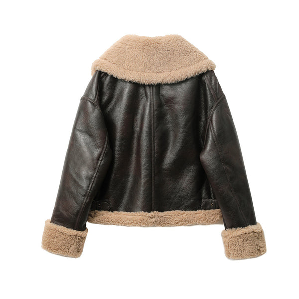 Women's Thickened Warm Double-sided Short Jacket