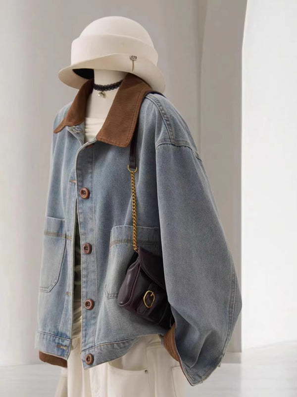 Women's American-style Vintage Denim Jacket