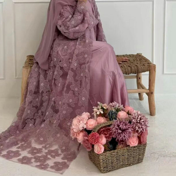 Stylish Casual And Elegant Floral Beaded Cardigan