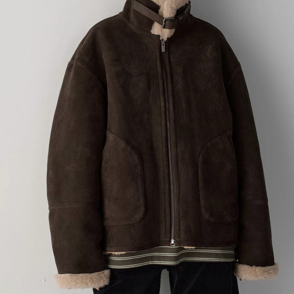 Winter Thickened All-in-one Turn-downstand-up Collar Coat