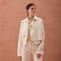 Retro Short Temperamental Women's Genuine Leather Clothes