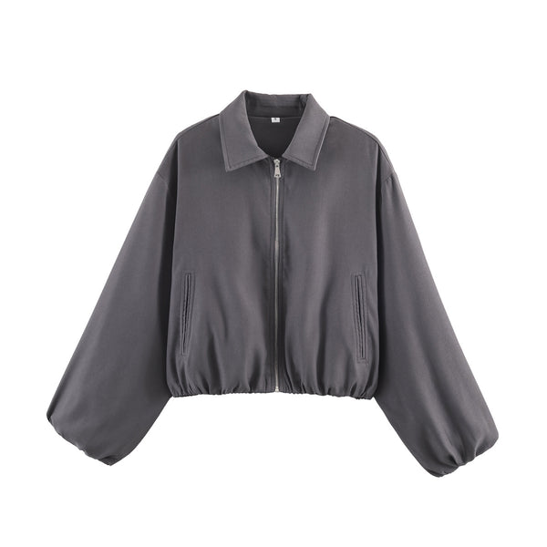 Hem-zip Jacket Baseball Uniform Coat Womens