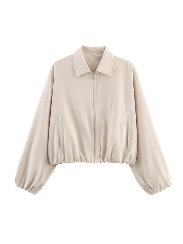 Hem-zip Jacket Baseball Uniform Coat Womens