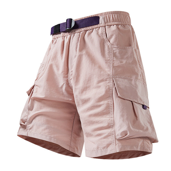 Men's Summer Thin Loose-Fitting Casual Quick-Drying Sports Cropped Pants
