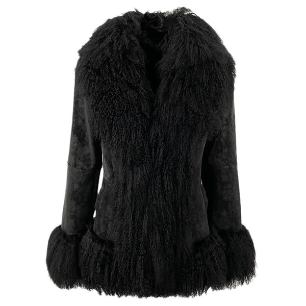 Thickened Wool Jacket With A Suede-like Finish