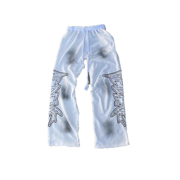 Loose-fitting Wide-leg Dual-waist Trousers For Sports