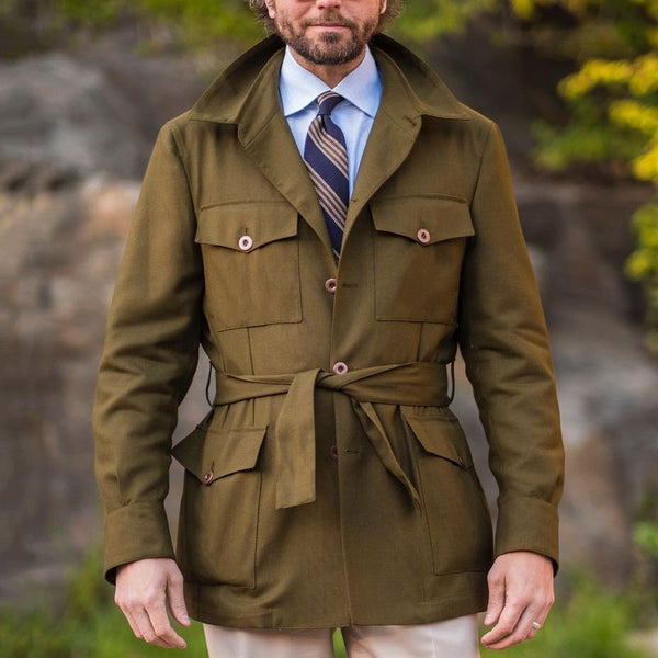 Thin Plus-Size Trench Coat Men's Casual Jacket