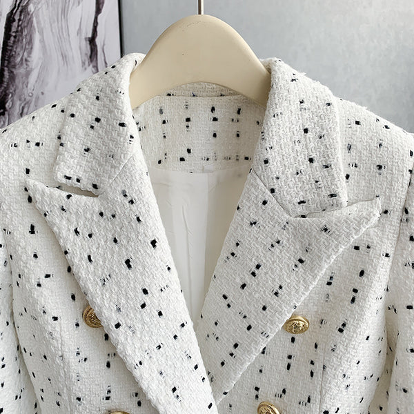 Plaid Suit Jacket For Women Korean Version