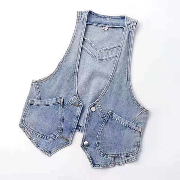 Loose-fitting Korean-style Hooded Vest Jacket