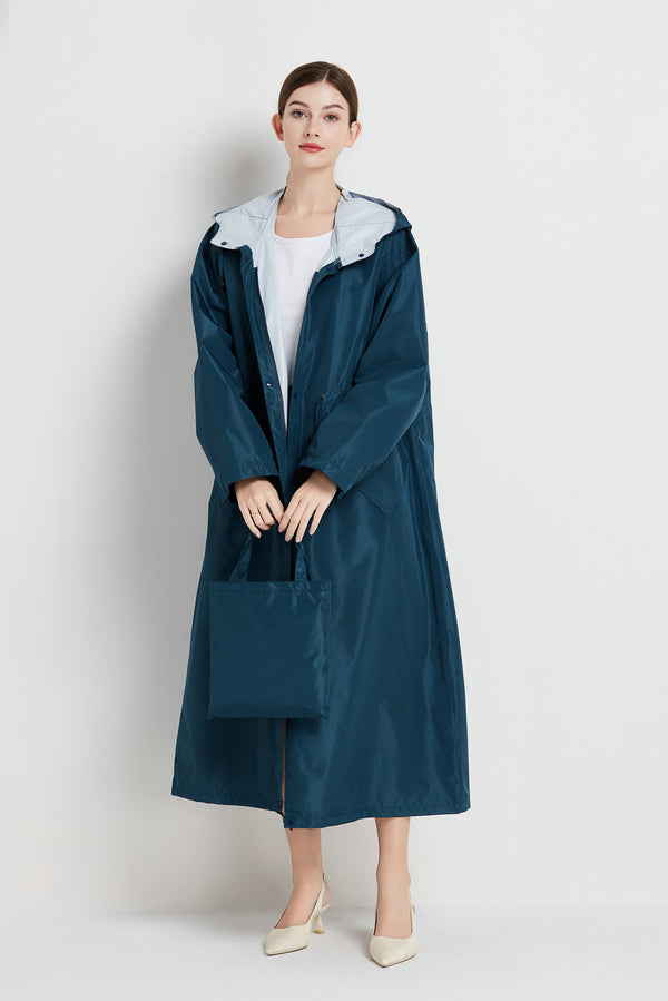 Womens Mid-length Trench Coat Raincoat