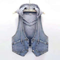 Loose-fitting Korean-style Hooded Vest Jacket