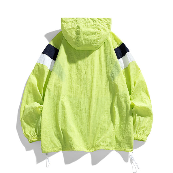 Outdoor Summer Patchwork Thin Couple Style For Teens