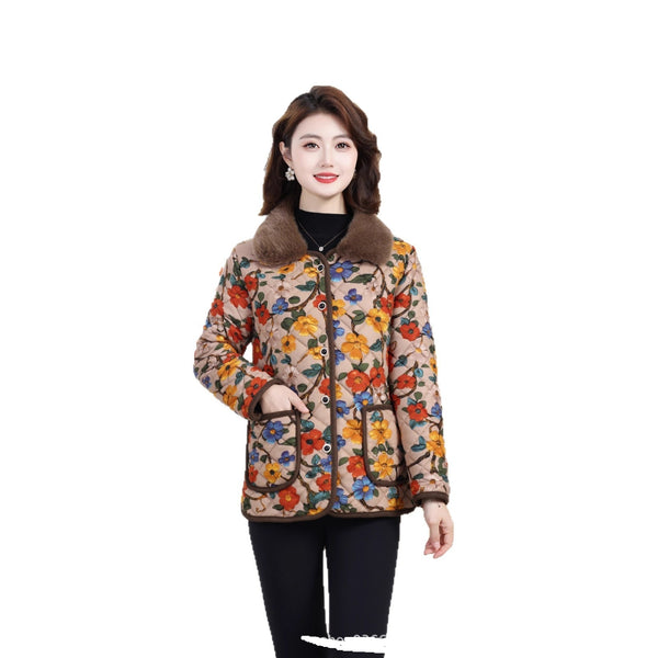 Womens Lightweight Padded Insulated Cotton Coat