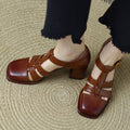 Baotou Hollow-out Sandals Women's Vintage