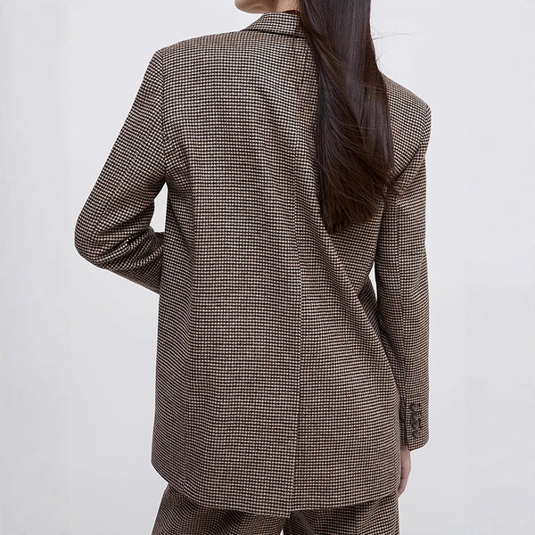 Elegant And Stylish Plaid Blazer For Women