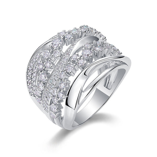 Geometric Design Korean-style Women's Ring