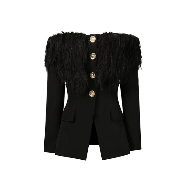Autumn Design Stylish Elegant Suit Jacket For Women